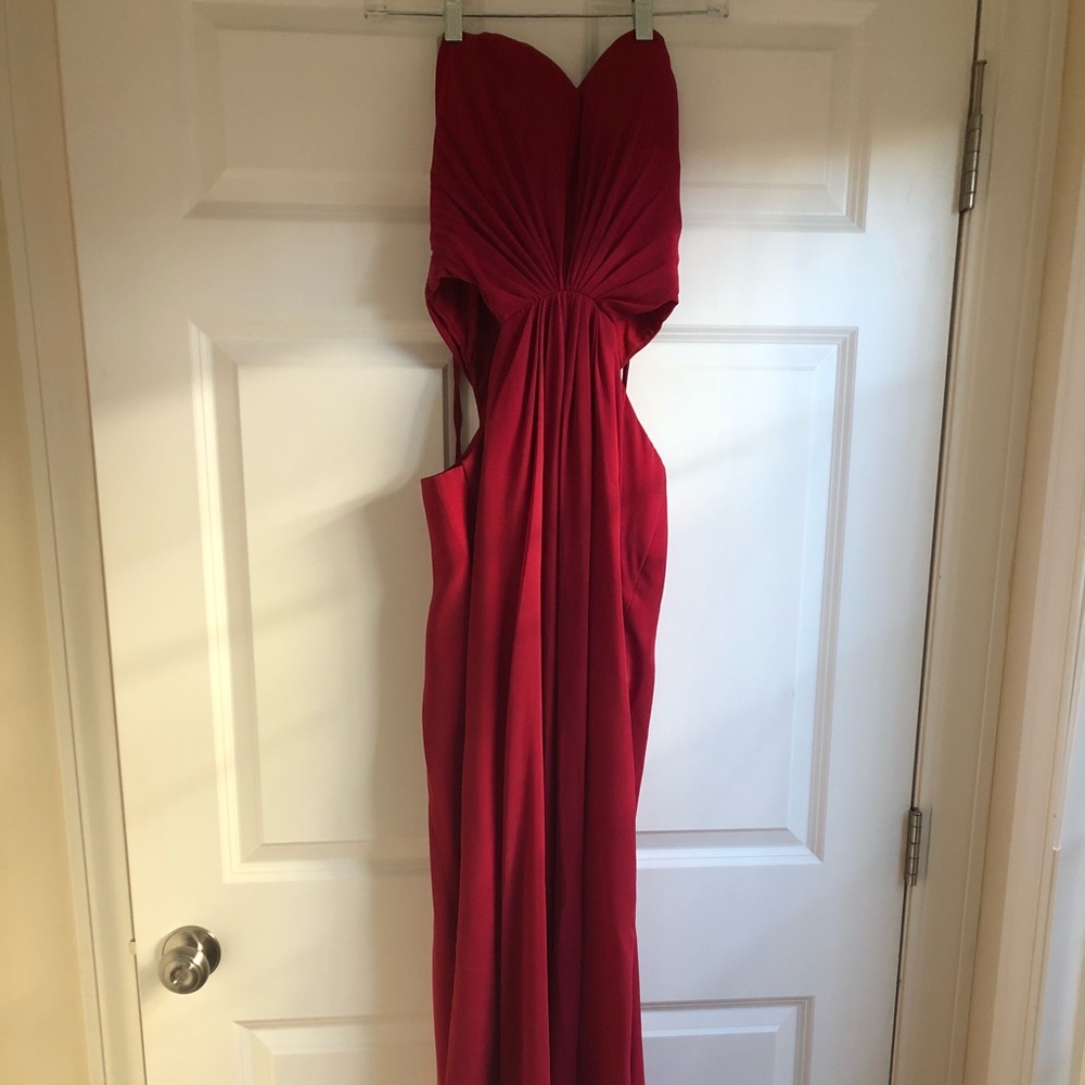 Burgundy/red never worn prom dress